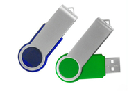 De fabriekslevering 32G 3,0 blauw de draaimetaal USB van de kleurenwartel met aangepast embleem en het pakket tonen het levensmerk